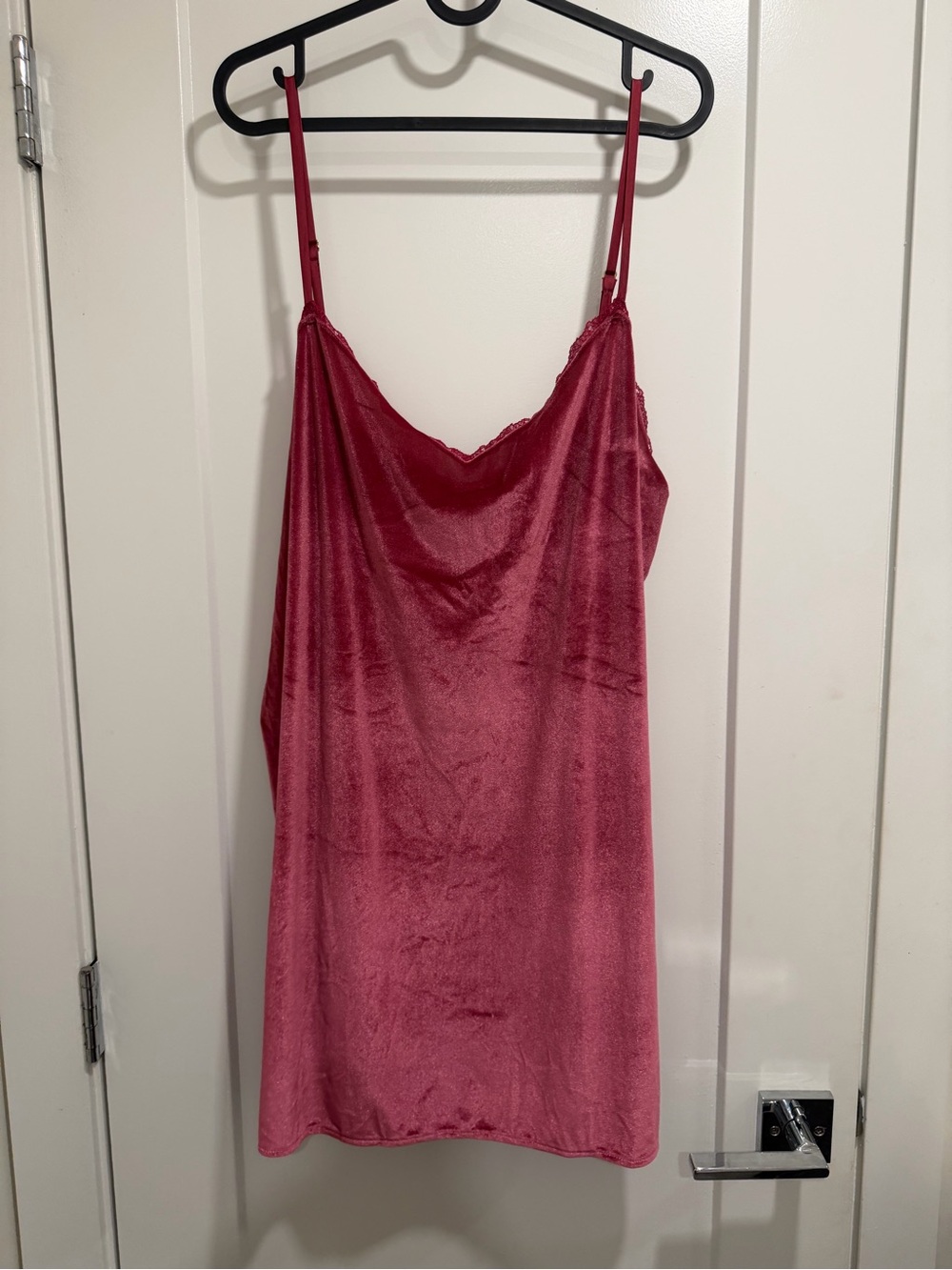 Victoria's Secret Satin Slip Dress in Berry